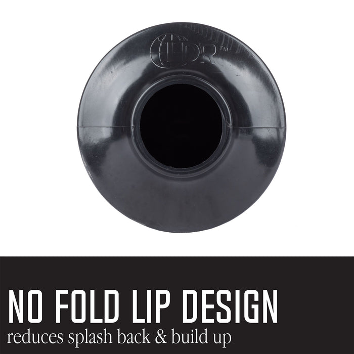 Bellows Accordion Toilet Plunger (Black and White) - Sweatfully