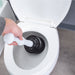 Bellows Accordion Toilet Plunger (Black and White) - Sweatfully