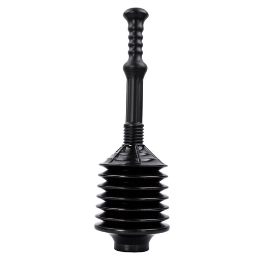 Bellows Accordion Toilet Plunger (Black) - Sweatfully