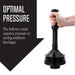 Bellows Accordion Toilet Plunger (Black) - Sweatfully