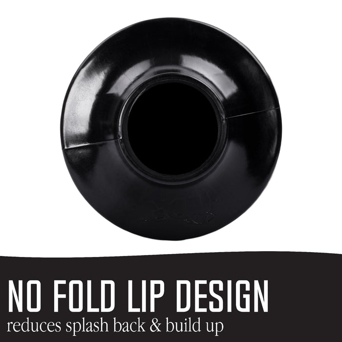 Bellows Accordion Toilet Plunger (Black) - Sweatfully