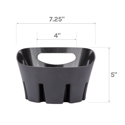 Antimicrobial Universal Drip Tray for Toilet Plunger (Black) - Sweatfully