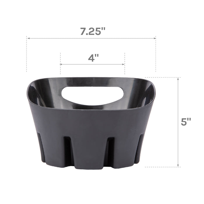 Antimicrobial Universal Drip Tray for Toilet Plunger (Black) - Sweatfully