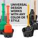 Antimicrobial Universal Drip Tray for Toilet Plunger (Black) - Sweatfully