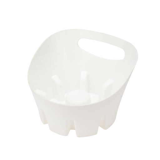 Antimicrobial Universal Drip Tray for Toilet Plunger (White) - Sweatfully