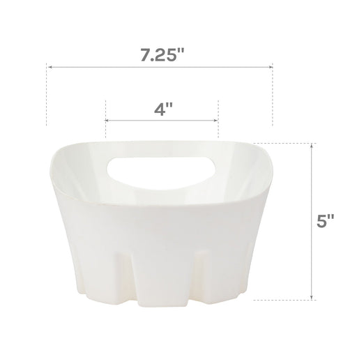 Antimicrobial Universal Drip Tray for Toilet Plunger (White) - Sweatfully