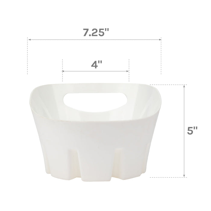 Antimicrobial Universal Drip Tray for Toilet Plunger (White) - Sweatfully