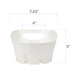 Antimicrobial Universal Drip Tray for Toilet Plunger (White) - Sweatfully