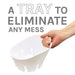 Antimicrobial Universal Drip Tray for Toilet Plunger (White) - Sweatfully