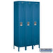 Salsbury 15" Wide Single Tier Standard Metal Locker - 3 Wide - 6 Feet High - 15 Inches Deep - Blue - Assembled - Sweatfully