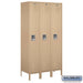 Salsbury 15" Wide Single Tier Standard Metal Locker - 3 Wide - 6 Feet High - 18 Inches Deep - Tan - Unassembled - Sweatfully