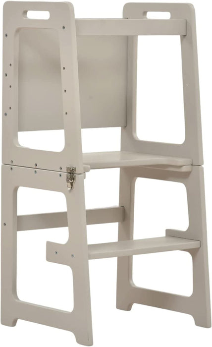 Date - 4 in 1 Kitchen Tower, Desk, Step Stool and Chalkboard - Sweatfully