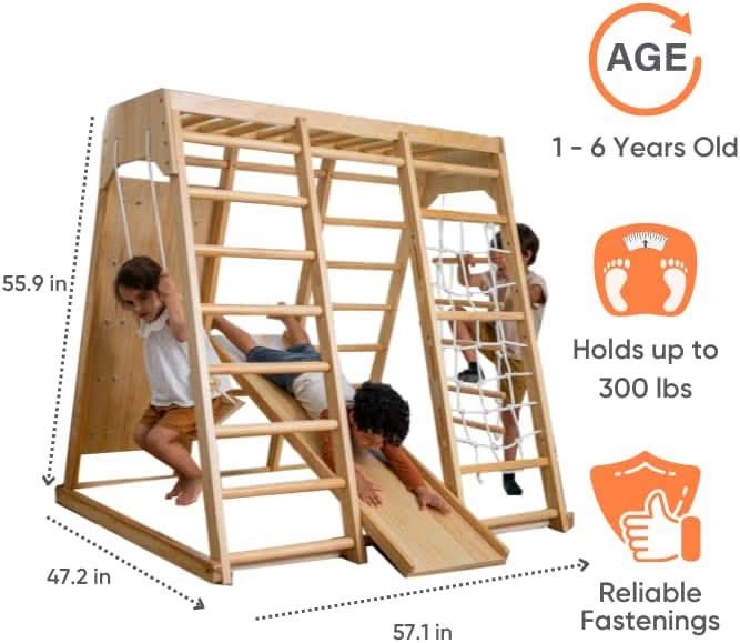 Magnolia - Real Wood 7-in-1 Playset - Sweatfully