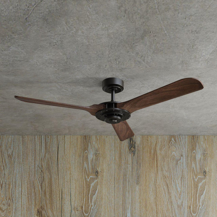52" Aerofanture Industrial DC Motor Downrod Mount Reversible Ceiling Fan with Lighting and Remote Control - Sweatfully
