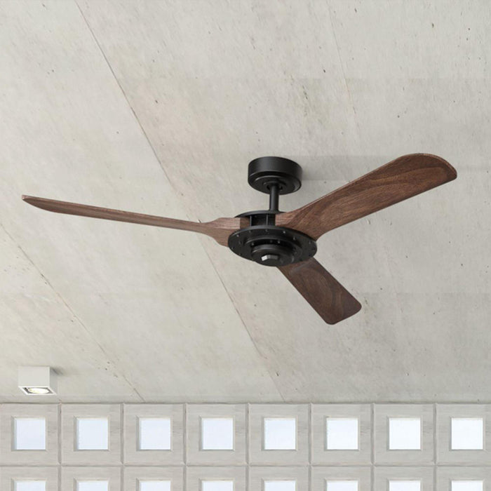 52" Aerofanture Industrial DC Motor Downrod Mount Reversible Ceiling Fan with Lighting and Remote Control - Sweatfully