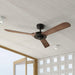52" Aerofanture Industrial DC Motor Downrod Mount Reversible Ceiling Fan with Lighting and Remote Control - Sweatfully