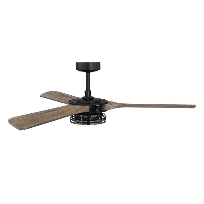 52" Aerofanture Industrial DC Motor Downrod Mount Reversible Ceiling Fan with Lighting and Remote Control - Sweatfully