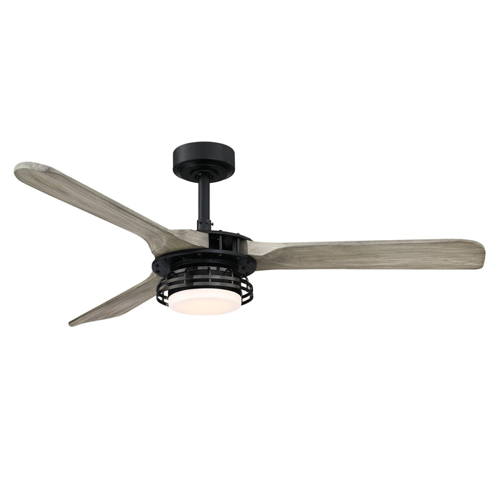 52" Aerofanture Industrial DC Motor Downrod Mount Reversible Ceiling Fan with Lighting and Remote Control - Sweatfully