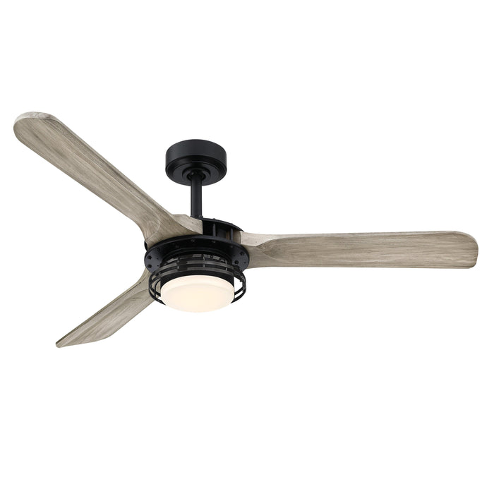 52" Aerofanture Industrial DC Motor Downrod Mount Reversible Ceiling Fan with Lighting and Remote Control - Sweatfully
