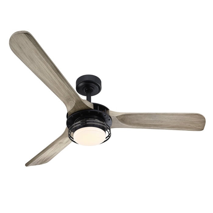 52" Aerofanture Industrial DC Motor Downrod Mount Reversible Ceiling Fan with Lighting and Remote Control - Sweatfully