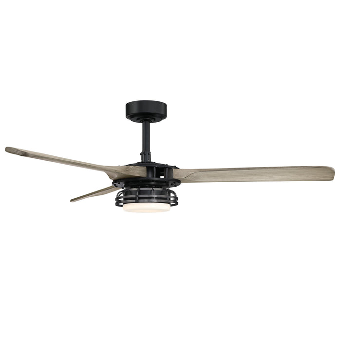 52" Aerofanture Industrial DC Motor Downrod Mount Reversible Ceiling Fan with Lighting and Remote Control - Sweatfully