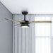52" Aerofanture Industrial DC Motor Downrod Mount Reversible Ceiling Fan with Lighting and Remote Control - Sweatfully