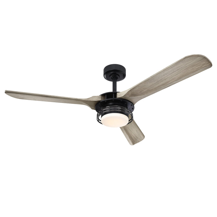 52" Aerofanture Industrial DC Motor Downrod Mount Reversible Ceiling Fan with Lighting and Remote Control - Sweatfully