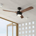 52" Aerofanture Industrial DC Motor Downrod Mount Reversible Ceiling Fan with Lighting and Remote Control - Sweatfully