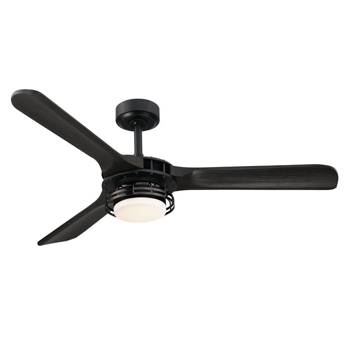 52" Aerofanture Industrial DC Motor Downrod Mount Reversible Ceiling Fan with Lighting and Remote Control - Sweatfully