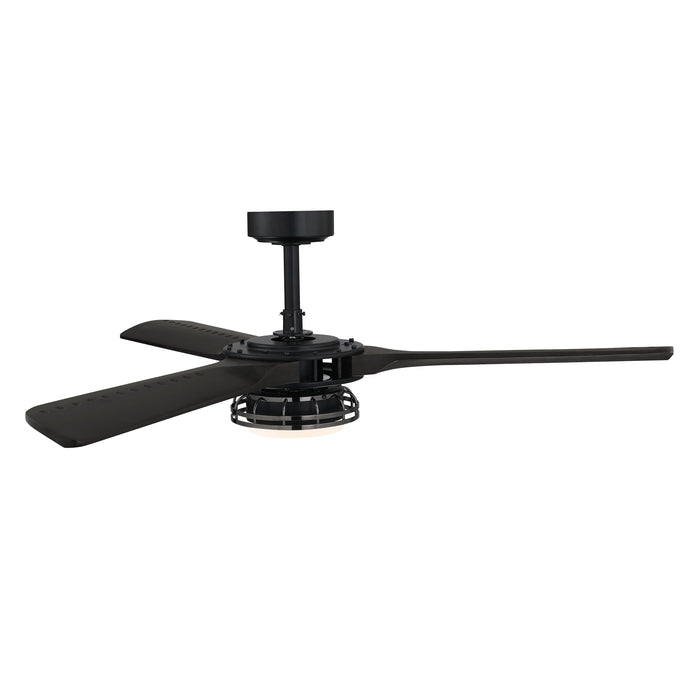 52" Aerofanture Industrial DC Motor Downrod Mount Reversible Ceiling Fan with Lighting and Remote Control - Sweatfully