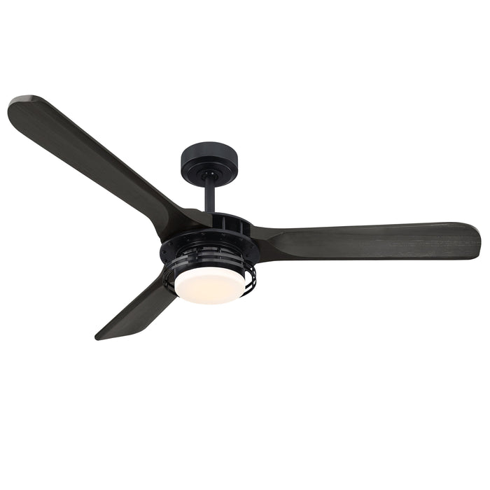 52" Aerofanture Industrial DC Motor Downrod Mount Reversible Ceiling Fan with Lighting and Remote Control - Sweatfully