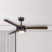 52" Aerofanture Industrial DC Motor Downrod Mount Reversible Ceiling Fan with Lighting and Remote Control - Sweatfully