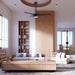 52" Aerofanture Industrial DC Motor Downrod Mount Reversible Ceiling Fan with Lighting and Remote Control - Sweatfully