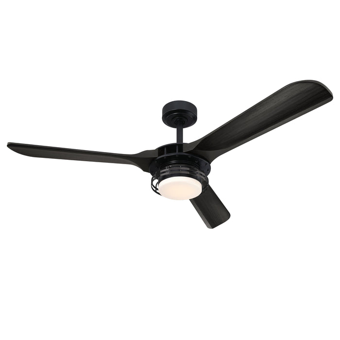52" Aerofanture Industrial DC Motor Downrod Mount Reversible Ceiling Fan with Lighting and Remote Control - Sweatfully