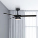 52" Aerofanture Industrial DC Motor Downrod Mount Reversible Ceiling Fan with Lighting and Remote Control - Sweatfully