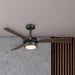 52" Aerofanture Industrial DC Motor Downrod Mount Reversible Ceiling Fan with Lighting and Remote Control - Sweatfully