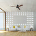 52" Aerofanture Industrial DC Motor Downrod Mount Reversible Ceiling Fan with Lighting and Remote Control - Sweatfully