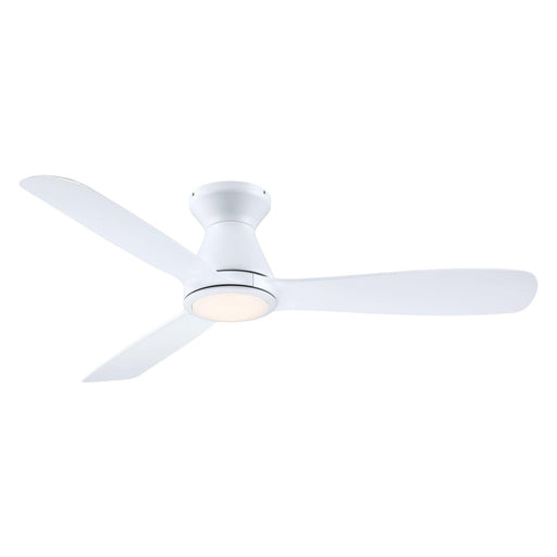 52" Ahmedabad Industrial DC Motor Flush Mount Reversible Ceiling Fan with LED Lighting and Remote Control - Sweatfully
