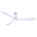 52" Ahmedabad Industrial DC Motor Flush Mount Reversible Ceiling Fan with LED Lighting and Remote Control - Sweatfully