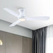 52" Ahmedabad Industrial DC Motor Flush Mount Reversible Ceiling Fan with LED Lighting and Remote Control - Sweatfully