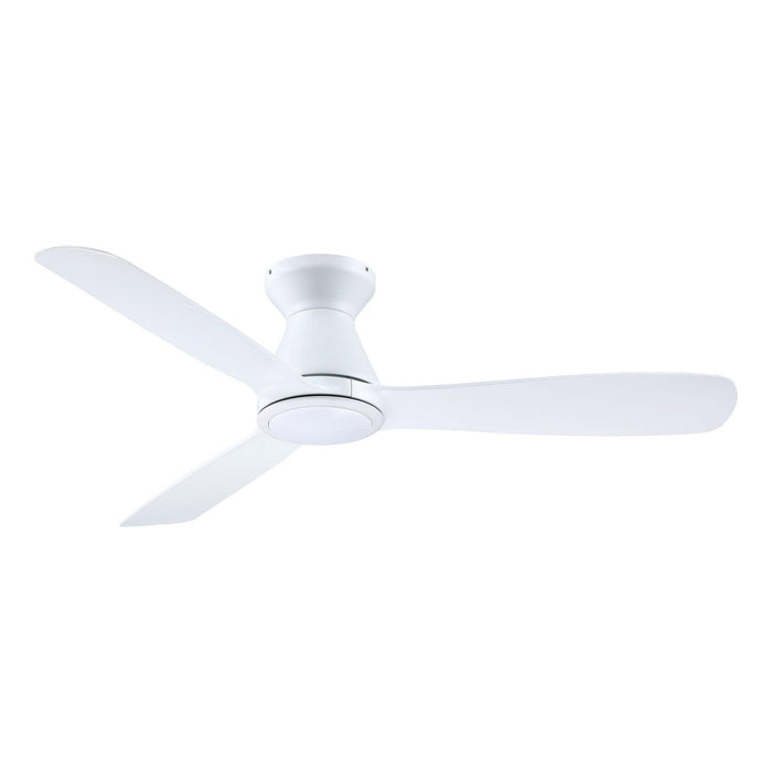 52" Ahmedabad Industrial DC Motor Flush Mount Reversible Ceiling Fan with LED Lighting and Remote Control - Sweatfully