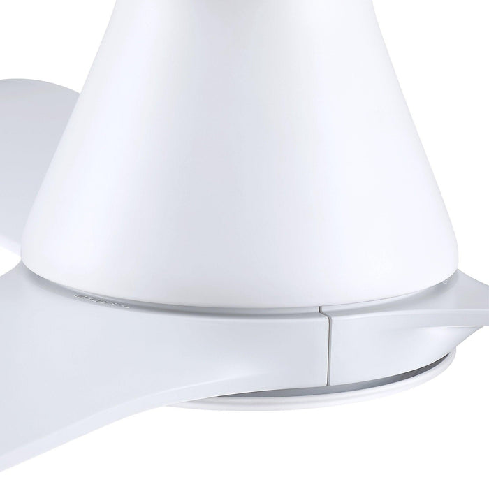 52" Ahmedabad Industrial DC Motor Flush Mount Reversible Ceiling Fan with LED Lighting and Remote Control - Sweatfully