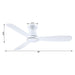 52" Ahmedabad Industrial DC Motor Flush Mount Reversible Ceiling Fan with LED Lighting and Remote Control - Sweatfully