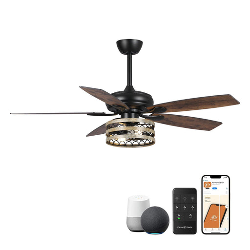 52" Alward Smart Fan with Light Kit - Sweatfully