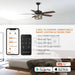 52" Alward Smart Fan with Light Kit - Sweatfully