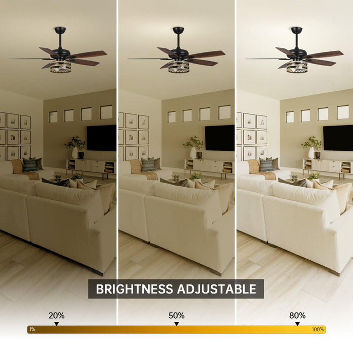 52" Alward Smart Fan with Light Kit - Sweatfully