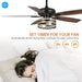 52" Alward Smart Fan with Light Kit - Sweatfully