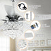 52" Berkshire Modern Downrod Mount Reversible Crystal Ceiling Fan with Lighting and Remote Control - Sweatfully