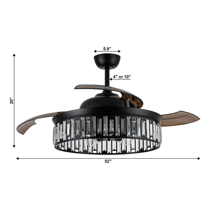 52" Broxburne Smart Fan with Light Kit - Sweatfully