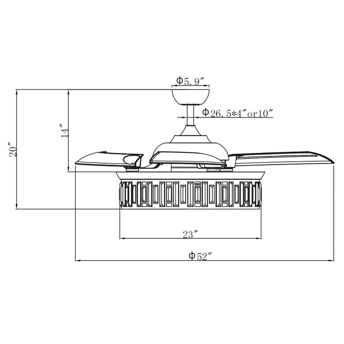 52" Broxburne Smart Fan with Light Kit - Sweatfully